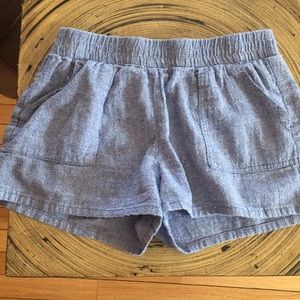 Chambray girls shorts